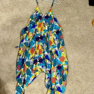 World market women’s jumpsuit size s/m colorful